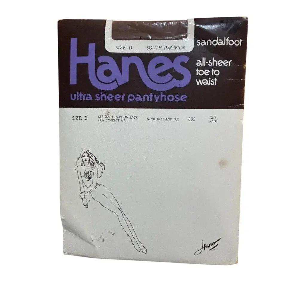 Lot of 5 Hanes Vintage Pantyhose